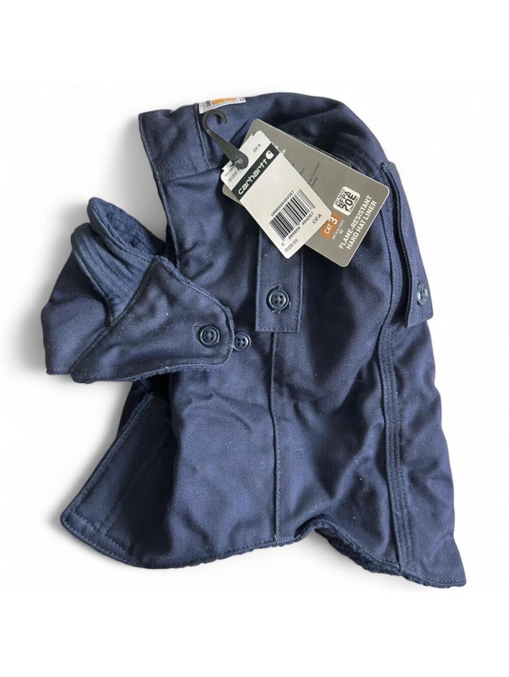 Carhartt FR Hard Hat Liner Blue NWT NFPA 70E CAT 3 Arc Rated